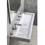 Sapho Orinoko Umywalka wisząca lub meblowa 100x42 cm podwójna biała OR101 - zdjęcie 4