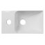 Sapho Piccolino Umywalka wisząca lub meblowa 30,8x17 cm z otworem na baterię po lewej stronie biała PK300 - zdjęcie 2