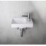 Sapho Piccolino Umywalka wisząca lub meblowa 30,8x17 cm z otworem na baterię po prawej stronie biała PK305 - zdjęcie 5