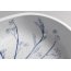 Sapho Priori Umywalka nablatowa 60x40 cm biała z niebieskim wzorem PI029 - zdjęcie 5