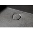 Sapho Quadrado Umywalka nablatowa 46x46 cm betonowa z korkiem czarny granit AR468 - zdjęcie 4