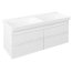 Sapho Sitia Szafka podumywalkowa podwójna 116x44,1x50 cm biały mat SI120-3131 - zdjęcie 1