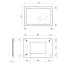 Sapho Treos Lustro 75x50 cm dąb Polar TS750-1010 - zdjęcie 3
