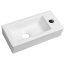 Sapho Zoe Umywalka wisząca 37x18 cm prawa biała AR495 - zdjęcie 1