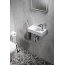Sapho Zoe Umywalka wisząca 37x18 cm prawa biała AR495 - zdjęcie 6