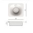 Scarabeo Fuji Umywalka wpuszczana w blat 50x44x17,5 cm, biała 6013 - zdjęcie 3