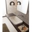 Scarabeo Mizu Umywalka wpuszczana w blat 70x45 cm z pokrywą, biała 9004 - zdjęcie 3