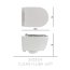 Scarabeo Moon Muszla klozetowa miska WC podwieszana 50,5x36x36 cm, biała 5520/CL - zdjęcie 3