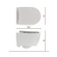 Scarabeo Moon Muszla klozetowa miska WC podwieszana 50,5x36x36 cm, biała 5520 - zdjęcie 4