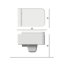 Scarabeo Next Muszla klozetowa miska WC podwieszana 55x35x34 cm, biała 8301 - zdjęcie 3