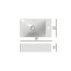 Scarabeo Soft Umywalka wisząca lub nablatowa 38x22x10 cm, biała 1502 - zdjęcie 3