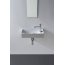 Scarabeo Soft Umywalka wisząca lub nablatowa 45x22x10 cm, biała 1501 - zdjęcie 2