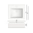 Scarabeo Square Umywalka półblatowa 60x51x16 cm, biała 8007/D - zdjęcie 3