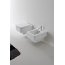 Scarabeo Teorema Muszla klozetowa miska WC podwieszana 50x36x33 cm, biała 8701 - zdjęcie 5