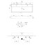 Scarabeo Teorema Umywalka wisząca lub nablatowa podwójna 120x46x14,5 cm, biała 8031/R-120/B - zdjęcie 3
