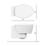 Scarabeo Wish Muszla klozetowa miska WC podwieszana 57,5x35x35 cm, biała 2006 - zdjęcie 3