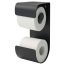 Sealskin Brix Uchwyt na papier toaletowy, czarny mat 362471819 - zdjęcie 2