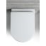 Simas E-line Zestaw Muszla klozetowa miska WC stojąca 35x51 cm z deską sedesową zwykłą, biały EL01+EL003 - zdjęcie 3