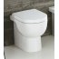 Simas E-line Zestaw Muszla klozetowa miska WC stojąca 35x51 cm z deską sedesową zwykłą, biały EL01+EL003 - zdjęcie 2