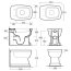 Simas Evolution Muszla klozetowa miska WC stojąca 37x54 cm, biała EVO01 - zdjęcie 2