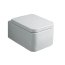 Simas Flow Zestaw Toaleta WC podwieszana 50x36 cm z deską sedesową wolnoopadającą, biały FL63+FL28 - zdjęcie 6