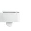 Simas Flow Zestaw Toaleta WC podwieszana 50x36 cm z deską sedesową wolnoopadającą, biały FL63+FL28 - zdjęcie 8