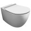 Simas Vignoni Toaleta WC podwieszana 56x36,5 cm Rimless bez kołnierza z zestawem montażowym, biała VI18+F85 - zdjęcie 1