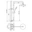 Steinberg Triple One Zestaw prysznicowy natynkowy termostatyczny z deszczownicą chrom 1112721 - zdjęcie 2