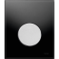 Tece Loop Przycisk spłukujący do pisuaru szklany, szkło czarne, przyciski chrom matowy 9242655 - zdjęcie 1