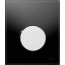 Tece Loop Przycisk spłukujący do pisuaru szklany, szkło czarne, przyciski chrom połysk 9242656 - zdjęcie 1