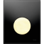 Tece Loop Przycisk spłukujący do pisuaru szklany, szkło czarne, przyciski złote 9242658 - zdjęcie 1