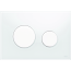 Tece Loop Przycisk spłukujący do WC szklany, szkło białe, przyciski białe 9240650 - zdjęcie 1