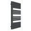 Terma Warp S Grzejnik elektryczny 111x50 cm podłączenie E8 grzałka One kabel prosty z wtyczką metallic black WLWAS111050KMBCE8OKXW - zdjęcie 1