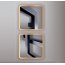 Termal Świetlik GK-O Grzejnik łazienkowy 77x67 cm z podłączeniem dolnym antyczne srebro TERMALGKOANTSRE - zdjęcie 2