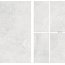 Tiles Cement Albira White Carving Płytka gresowa 120x60 cm jasny szary mat z połyskiem 01930 - zdjęcie 2