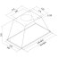 Toflesz Linea Glass LED Okap podszafkowy 86,4 cm 850 m³/h czarny OK6-052 - zdjęcie 2