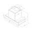 Toflesz Lumino Plus Okap podszafkowy 59,5 cm 500 m³/h inox OK3-132 - zdjęcie 2
