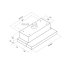 Toflesz Vega Okap podszafkowy 50 cm 324 m³/h inox/szkło białe OK7-005 - zdjęcie 2