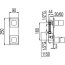 Tres Espacio Bateria wannowo-prysznicowa termostatyczna podtynkowa chrom 1.07.251 - zdjęcie 2