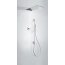 Tres Espacio Zestaw prysznicowy elektroniczny podtynkowy z deszczownicą chrom 092.863.07 - zdjęcie 1
