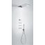 Tres Espacio Zestaw prysznicowy elektroniczny podtynkowy z deszczownicą chrom 092.864.08 - zdjęcie 1