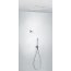 Tres Espacio Zestaw prysznicowy elektroniczny podtynkowy z deszczownicą chrom 092.865.52 - zdjęcie 1