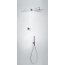 Tres Espacio Zestaw prysznicowy elektroniczny podtynkowy z deszczownicą chrom 092.865.58 - zdjęcie 1