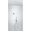 Tres Espacio Zestaw prysznicowy elektroniczny podtynkowy z deszczownicą chrom 092.865.61 - zdjęcie 1