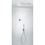 Tres Espacio Zestaw prysznicowy elektroniczny podtynkowy z deszczownicą chrom 092.865.62 - zdjęcie 1