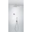 Tres Espacio Zestaw prysznicowy elektroniczny podtynkowy z deszczownicą chrom 092.865.64 - zdjęcie 1
