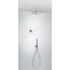 Tres Espacio Zestaw prysznicowy elektroniczny podtynkowy z deszczownicą chrom 092.865.67 - zdjęcie 1