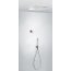 Tres Espacio Zestaw prysznicowy elektroniczny podtynkowy z deszczownicą chrom 092.865.84 - zdjęcie 1