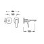 Tres Canigo Plus Essential Bateria umywalkowa podtynkowa 18 cm chrom 21830023 - zdjęcie 2