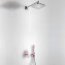 Tres Loft-Colors Zestaw prysznicowy podtynkową i deszczownicą różowy fuksja 200.180.02.FU - zdjęcie 1